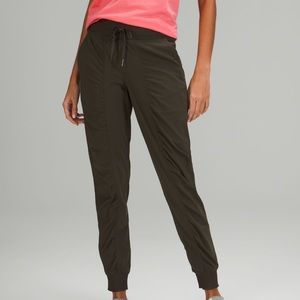 Dark olive dance studio jogger